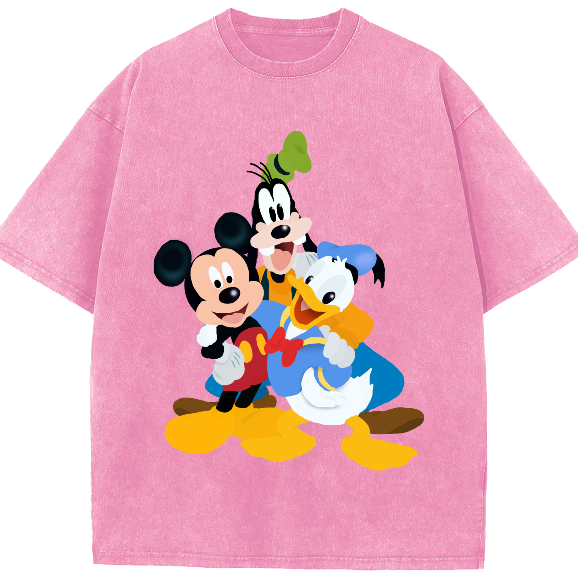 （画像用） ミッキーマウス Mickey Mouse 綿100% ヴィンテージ風 半袖Tシャツ（フロントプリント）